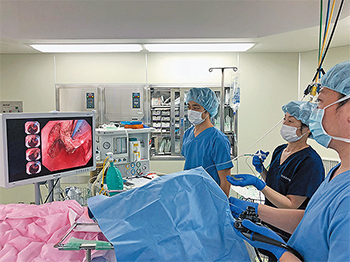 手術室でESD を実施